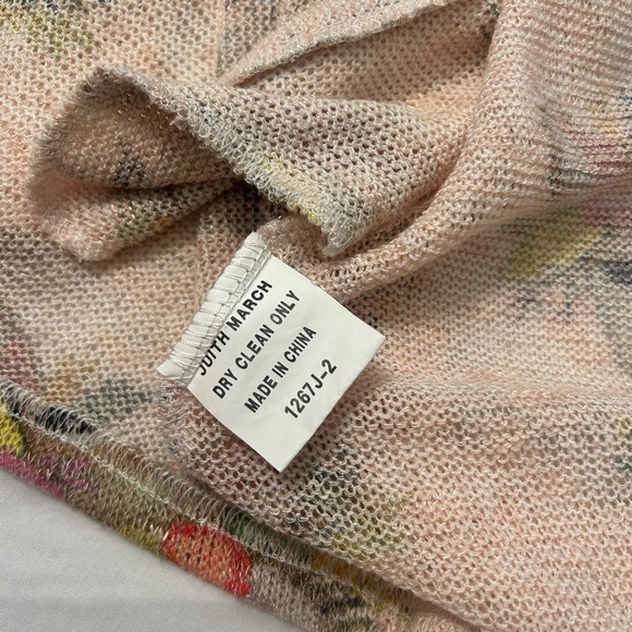 Judith March Women's Floral Deer Print Cardigan Sweater S Boho Pockets - Picture 12 of 14